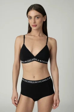 Dames 1-pack Triangle Top Effen