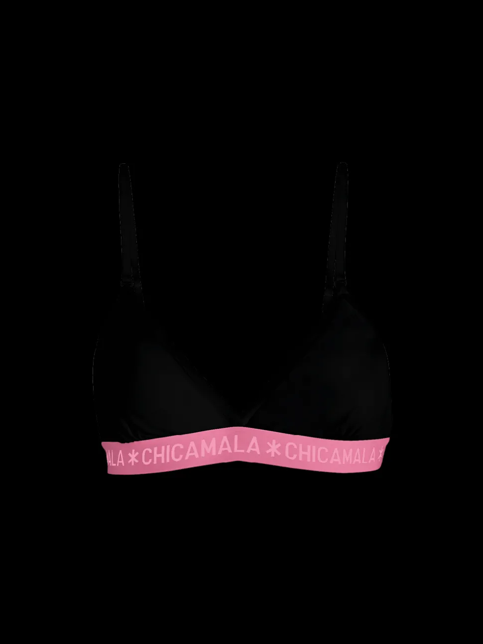 Dames 1-pack Triangle Top Effen