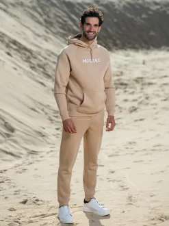 Heren Hoodie Beige