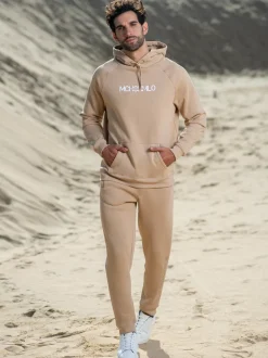 Heren Hoodie Beige
