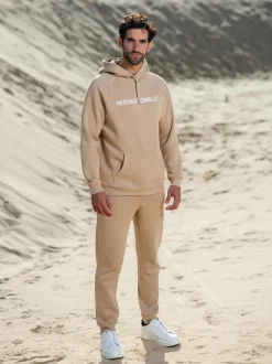 Heren Hoodie Beige