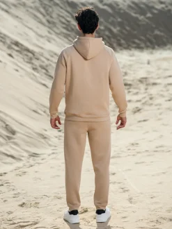 Heren Hoodie Beige