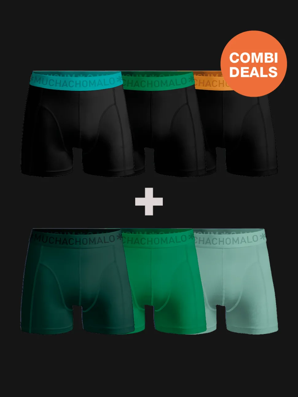 Heren 3+3-pack Boxershorts