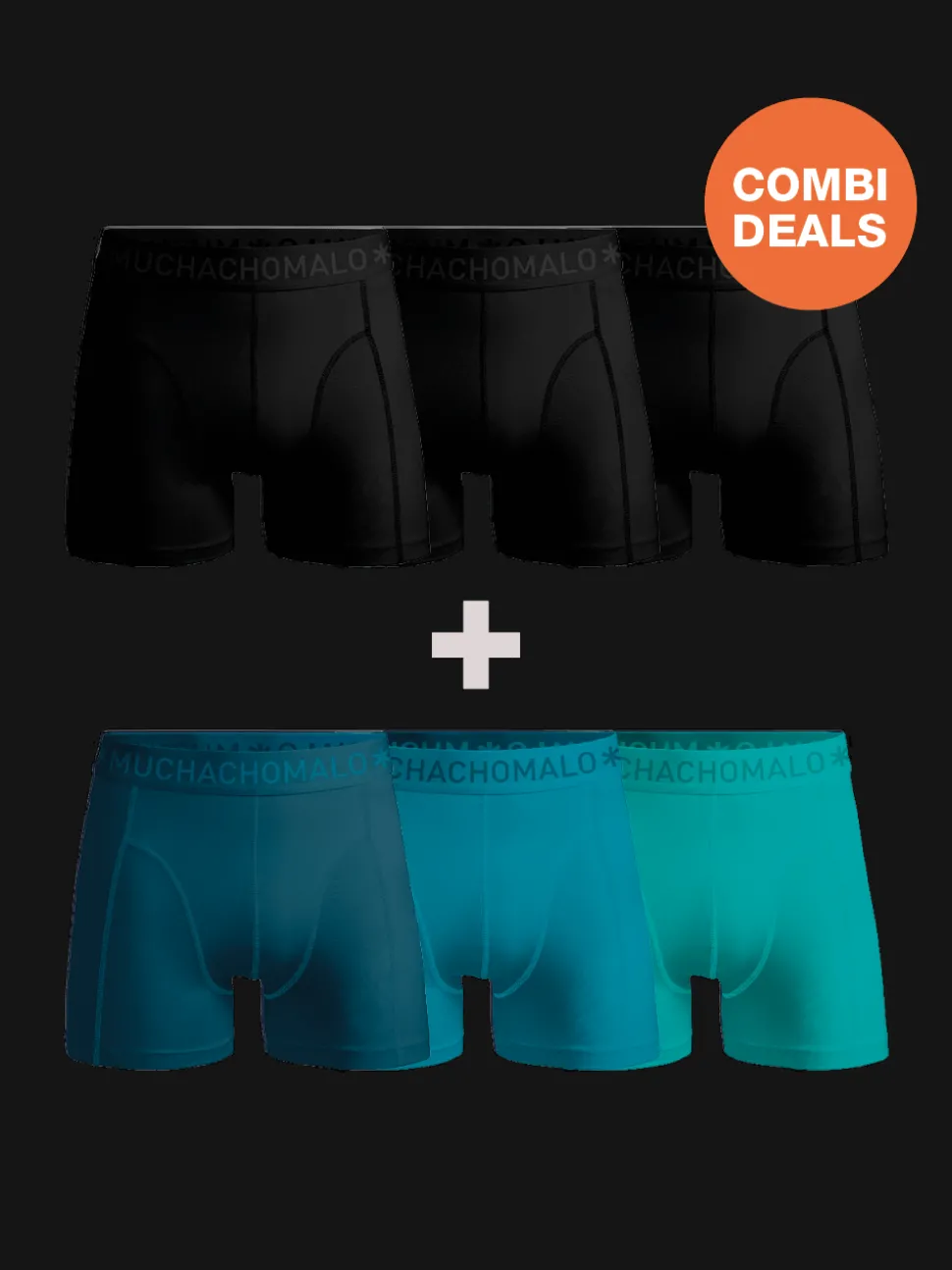 Heren 3+3-pack Boxershorts