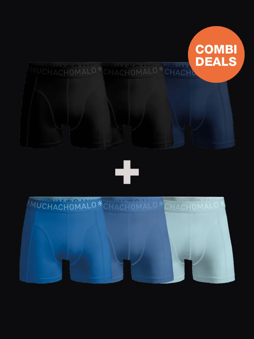 Heren 3+3-pack Boxershorts