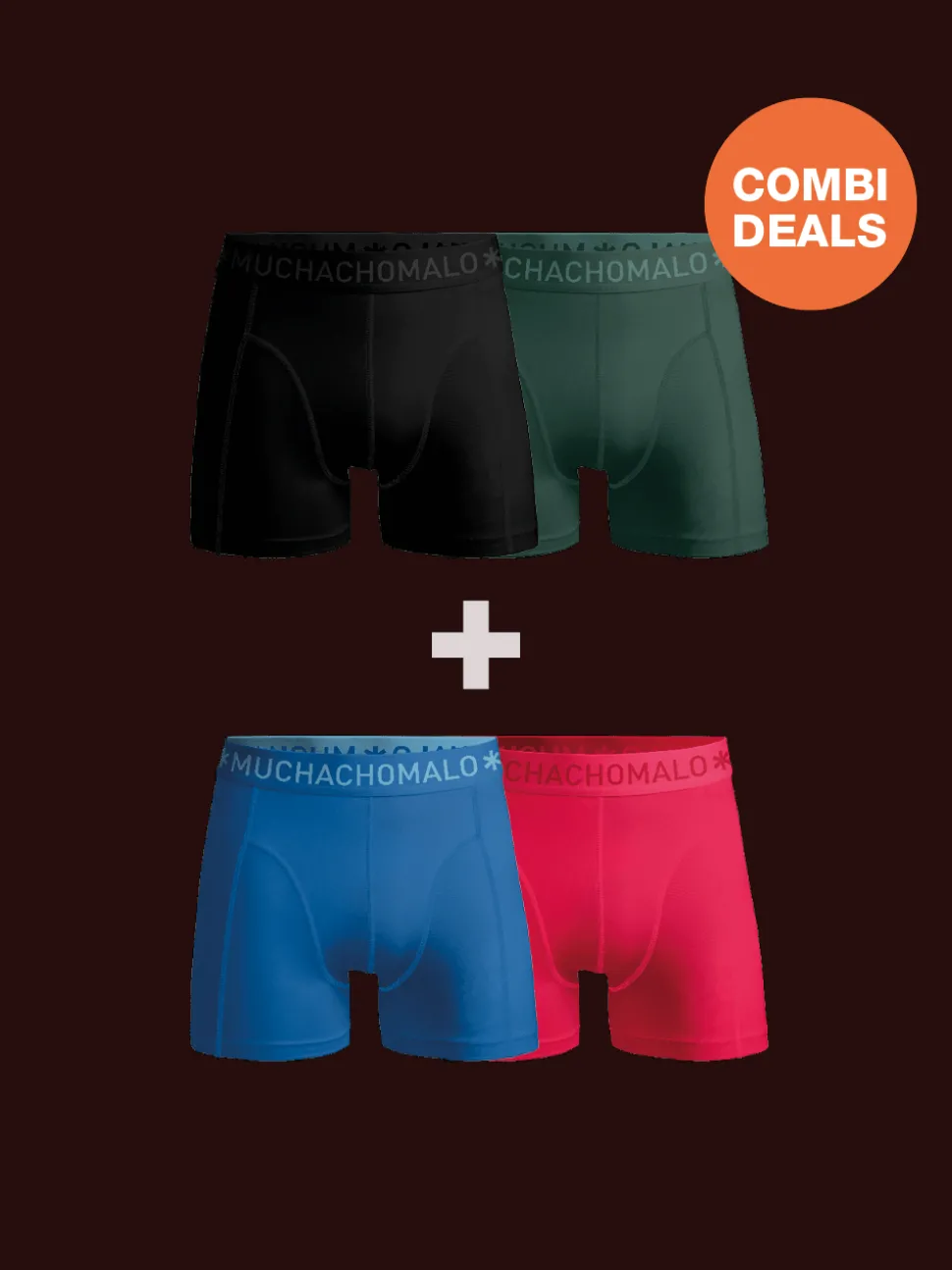 Heren 2+2-pack Boxershorts