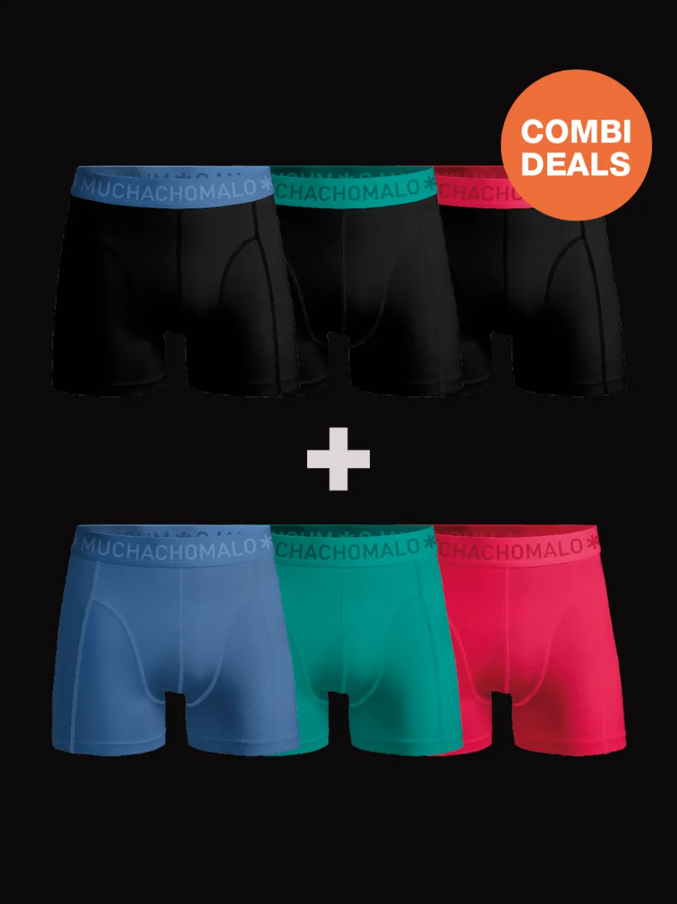 Heren 3+3-pack Boxershorts