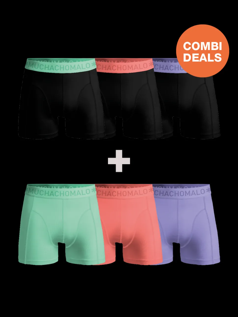 Heren 3+3-pack Boxershorts