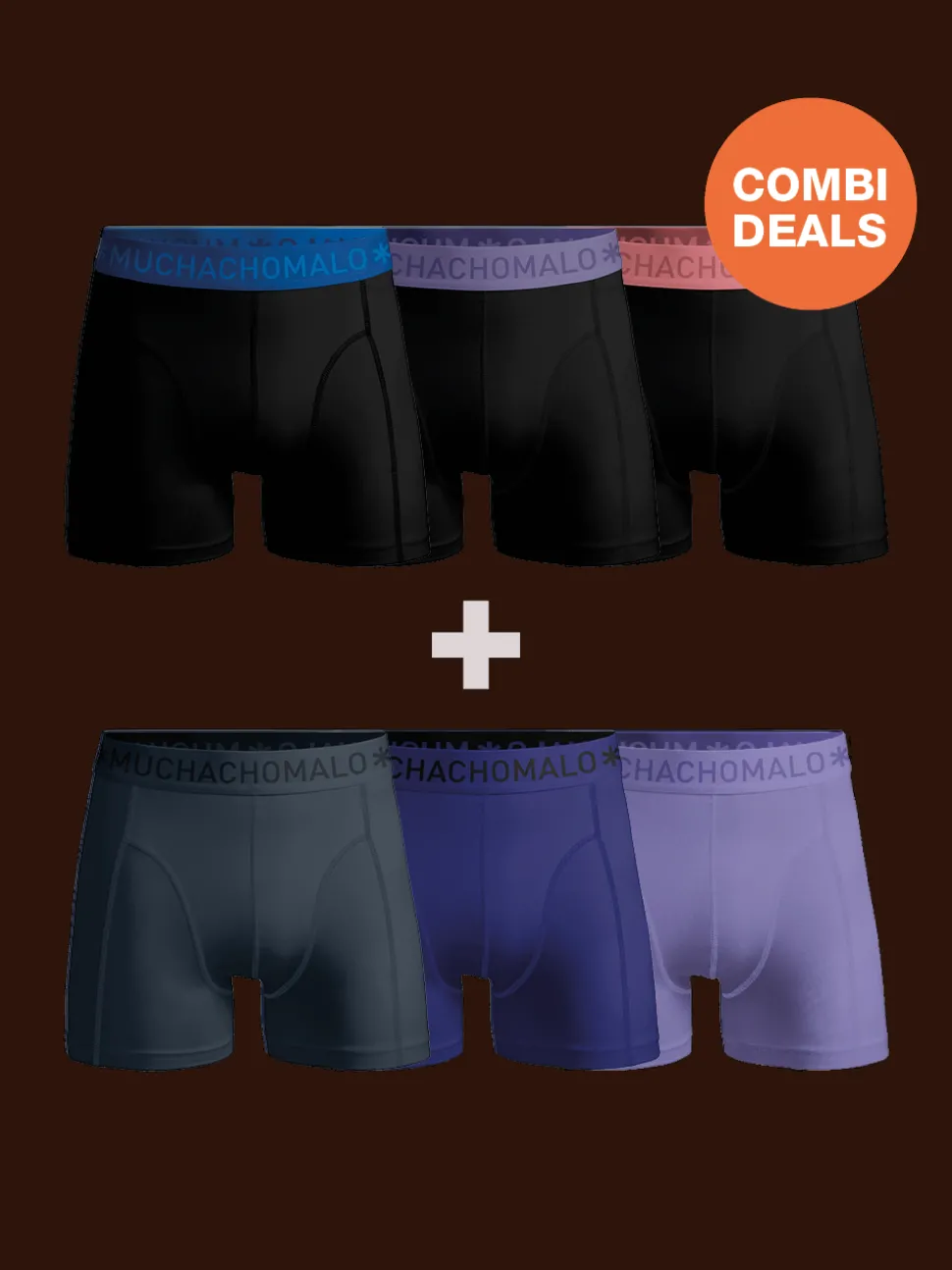 Heren 3+3-pack Boxershorts