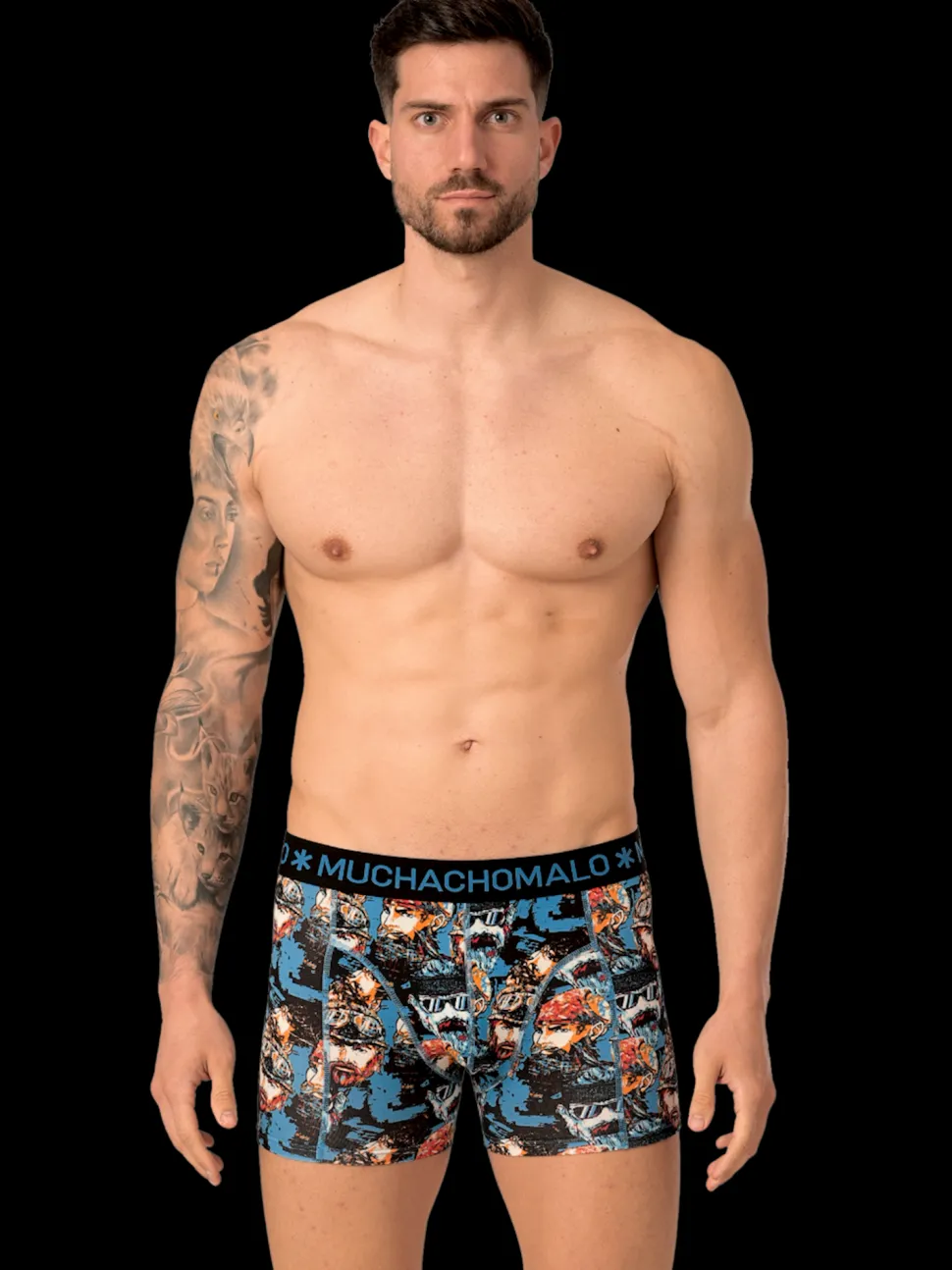Heren 3-pack Boxershorts Biker Poseidon