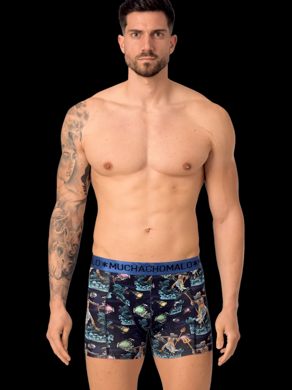 Heren 3-pack Boxershorts Biker Poseidon