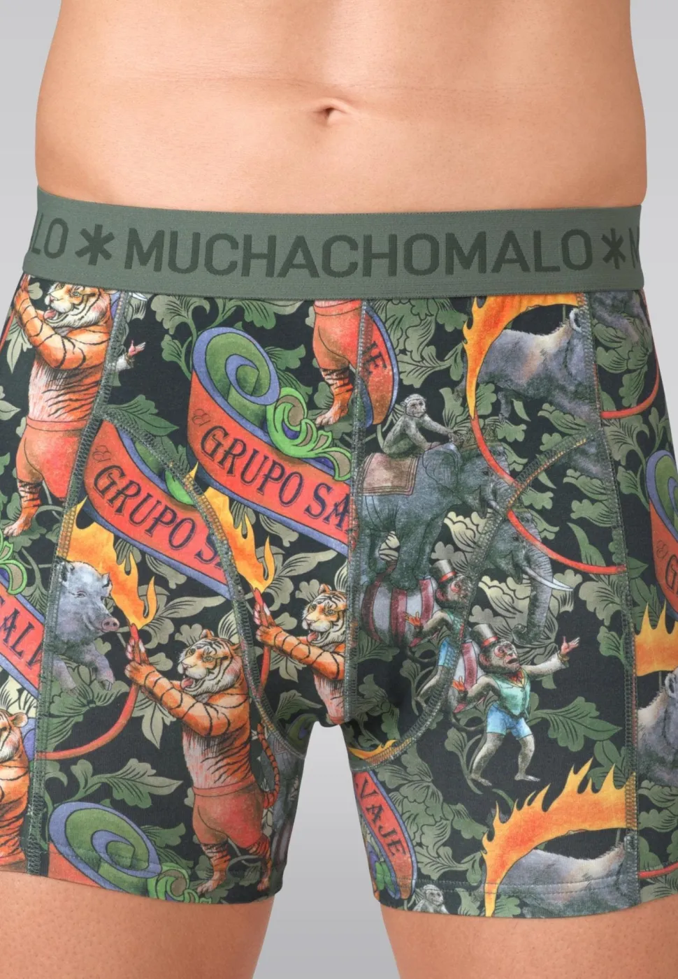 Heren 2-pack Boxershorts Circus Animals