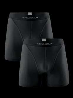 Heren 2-pack Boxershorts Effen
