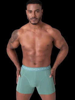 Heren 2-pack Boxershorts Effen
