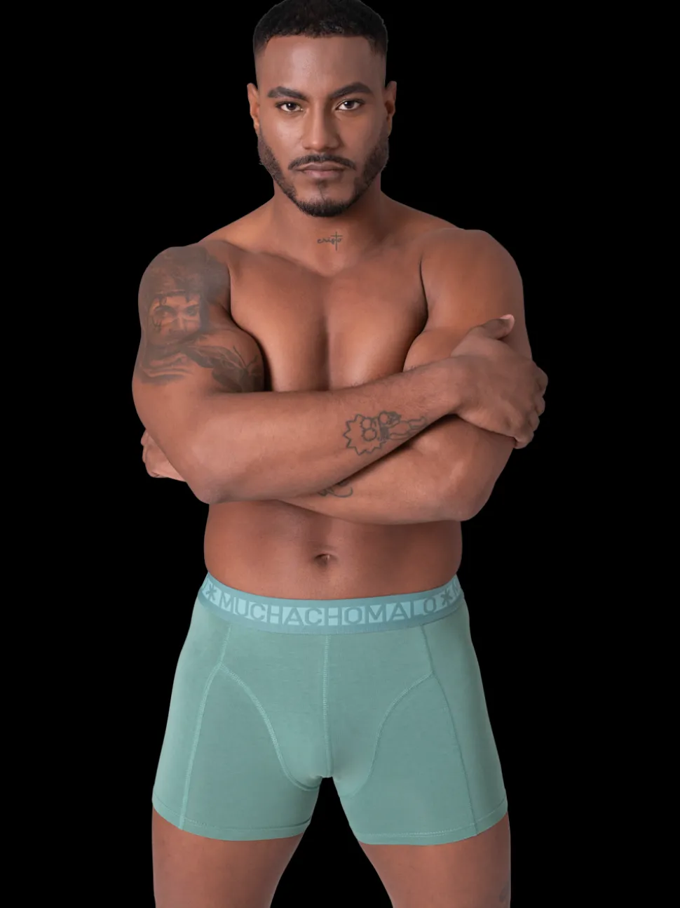Heren 2-pack Boxershorts Effen