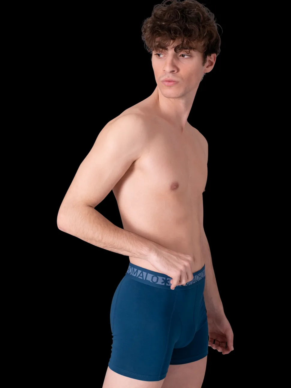 Heren 2-pack Boxershorts Effen