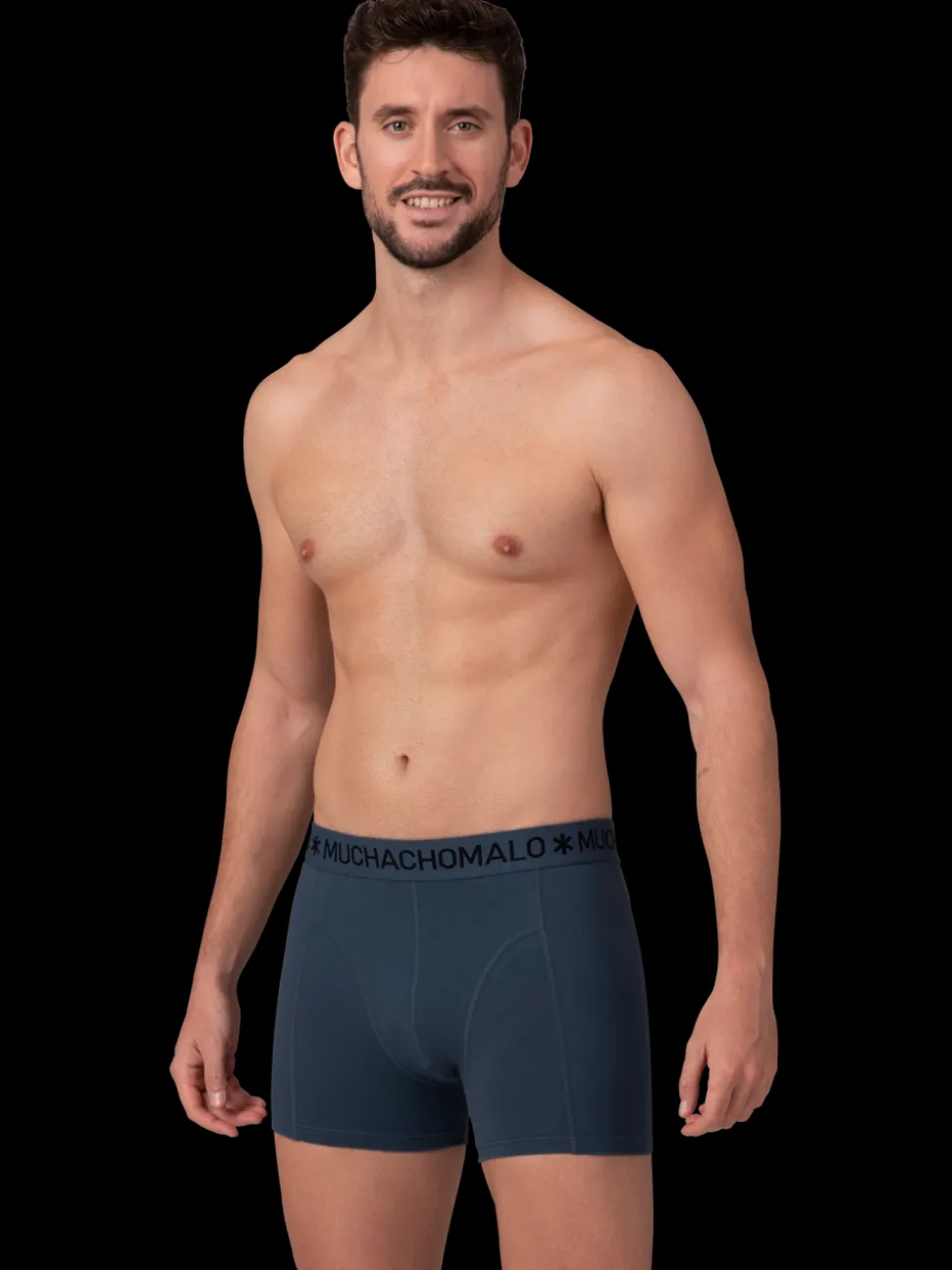 Heren 2+2-pack Boxershorts Effen