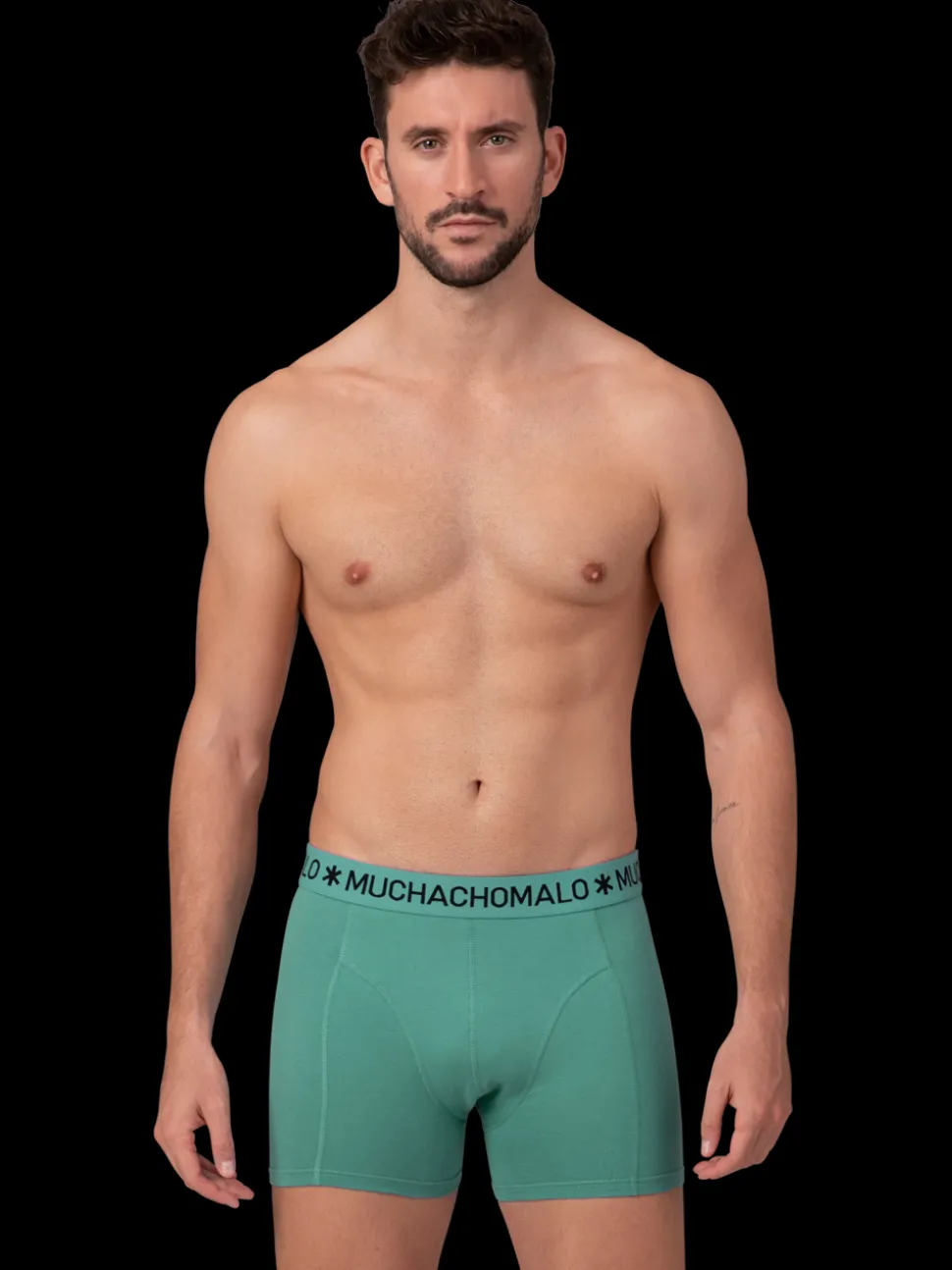 Heren 2+2-pack Boxershorts Effen