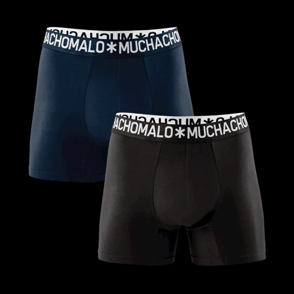 Heren 2-pack Boxershorts Effen Licht Katoen