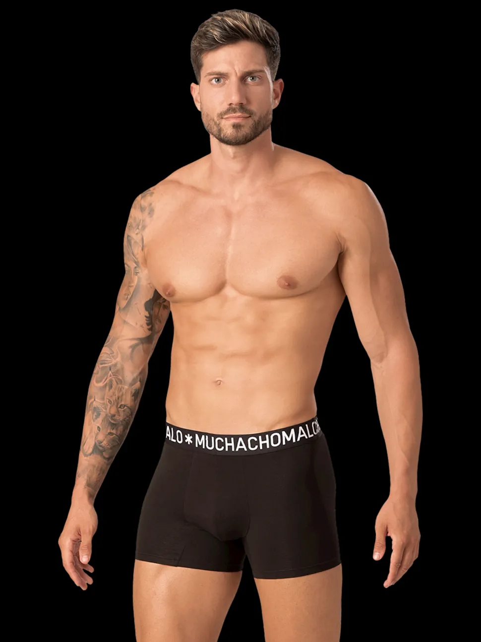 Heren 2-pack Boxershorts Effen Licht Katoen