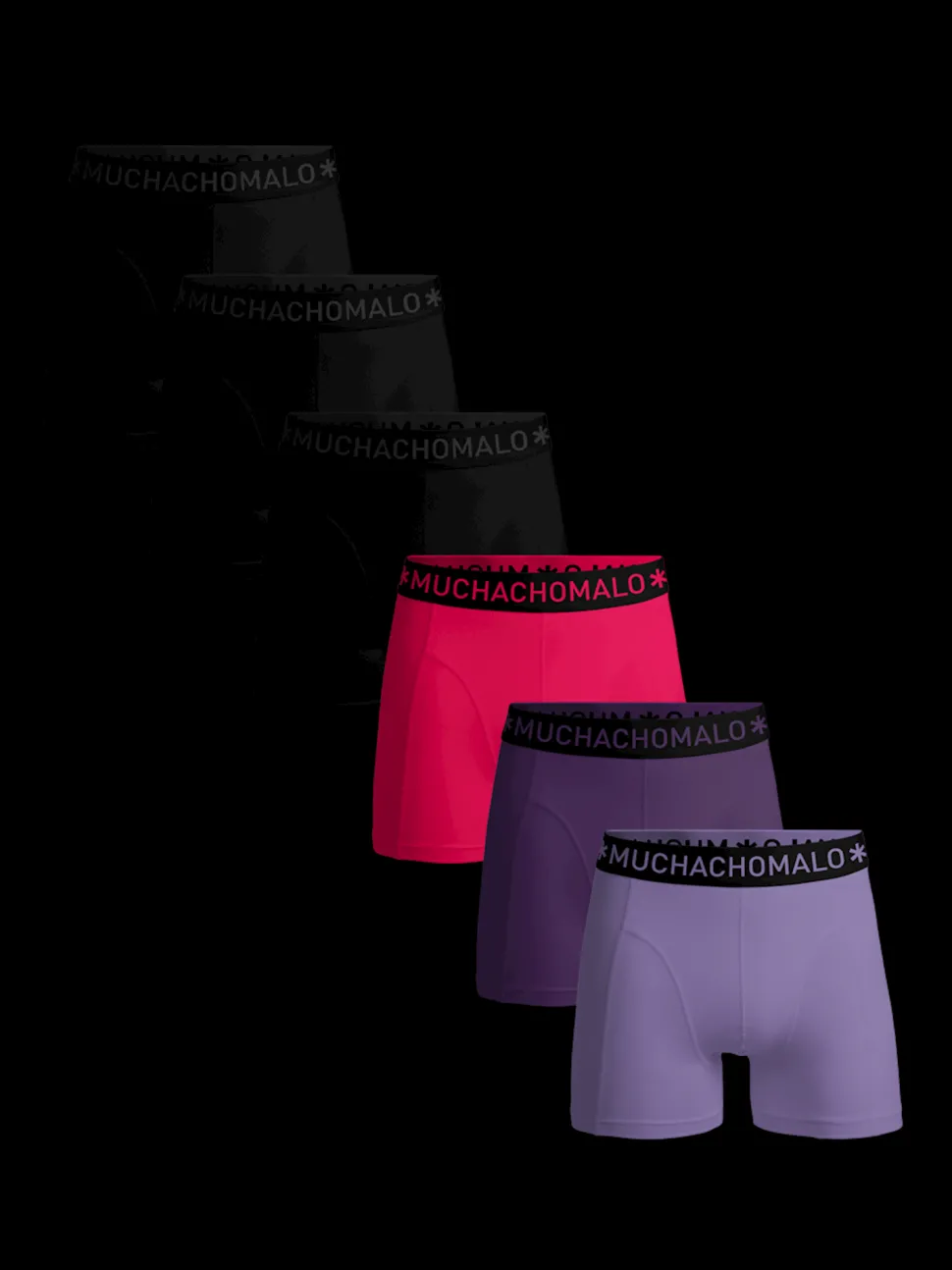 Heren 6-pack Boxershorts Effen