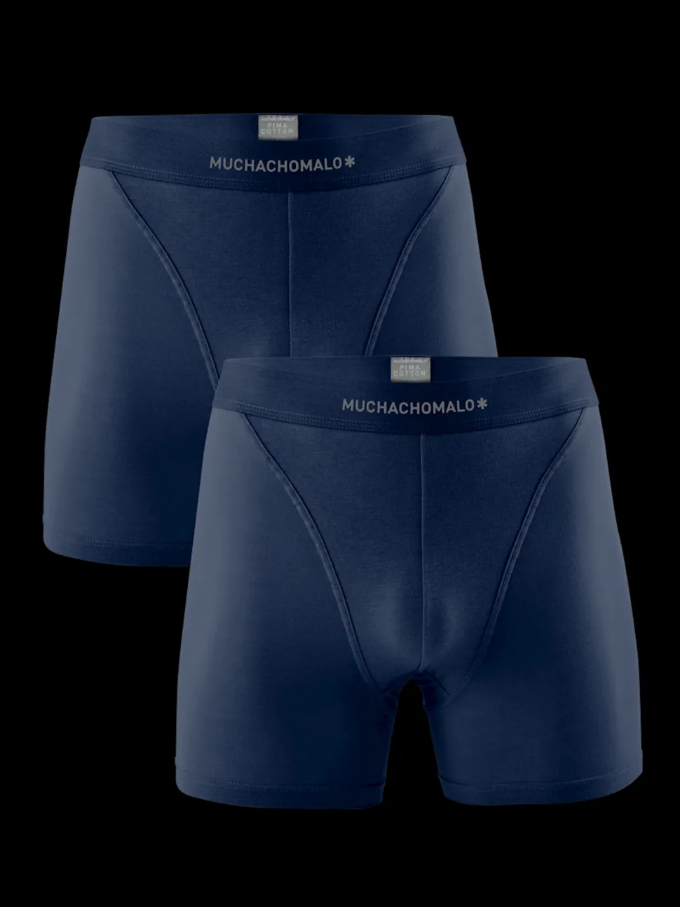 Heren 2-pack Boxershorts Effen