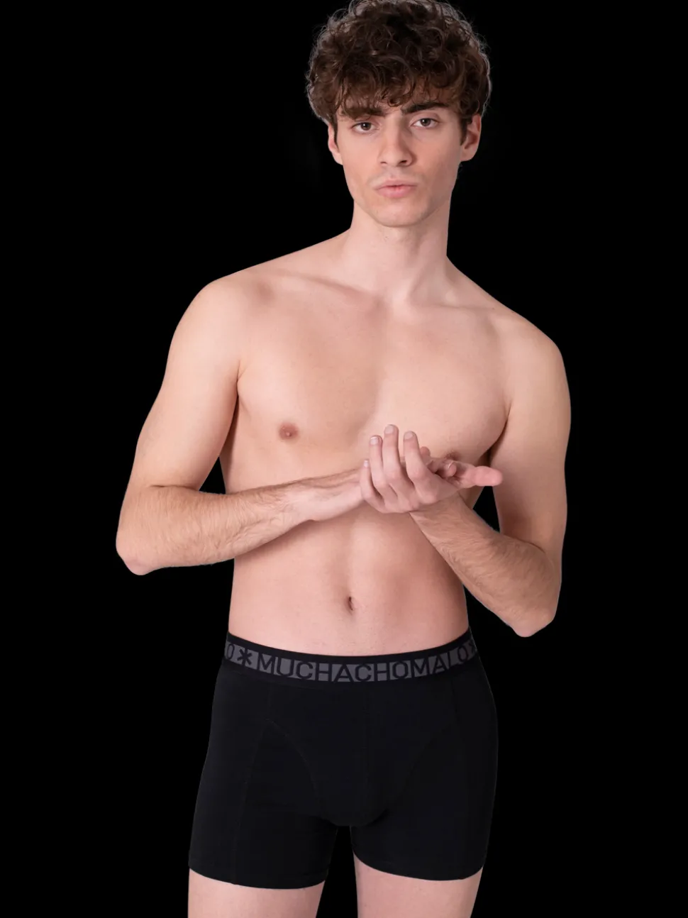 Heren 2-pack Boxershorts Effen
