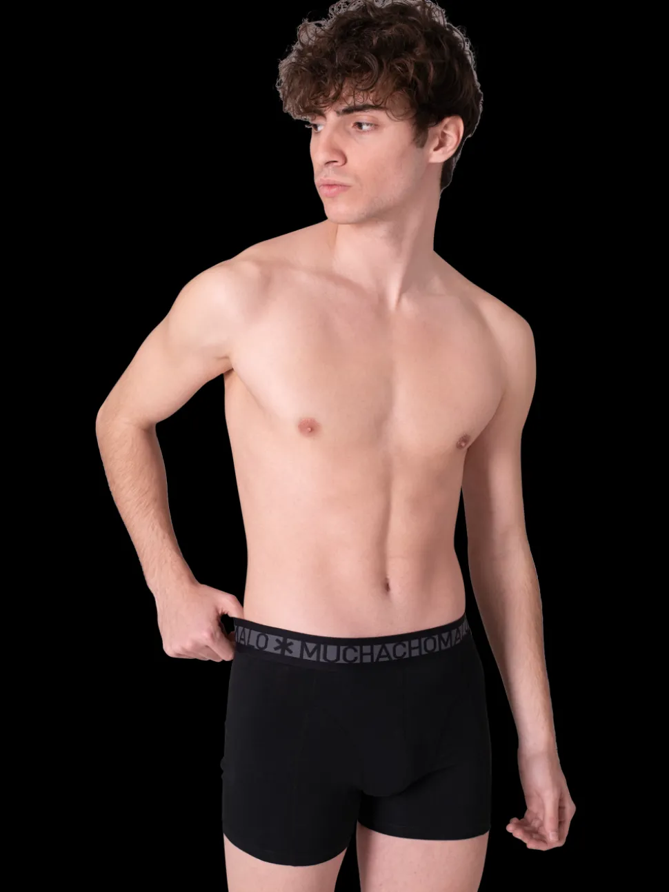 Heren 2-pack Boxershorts Effen