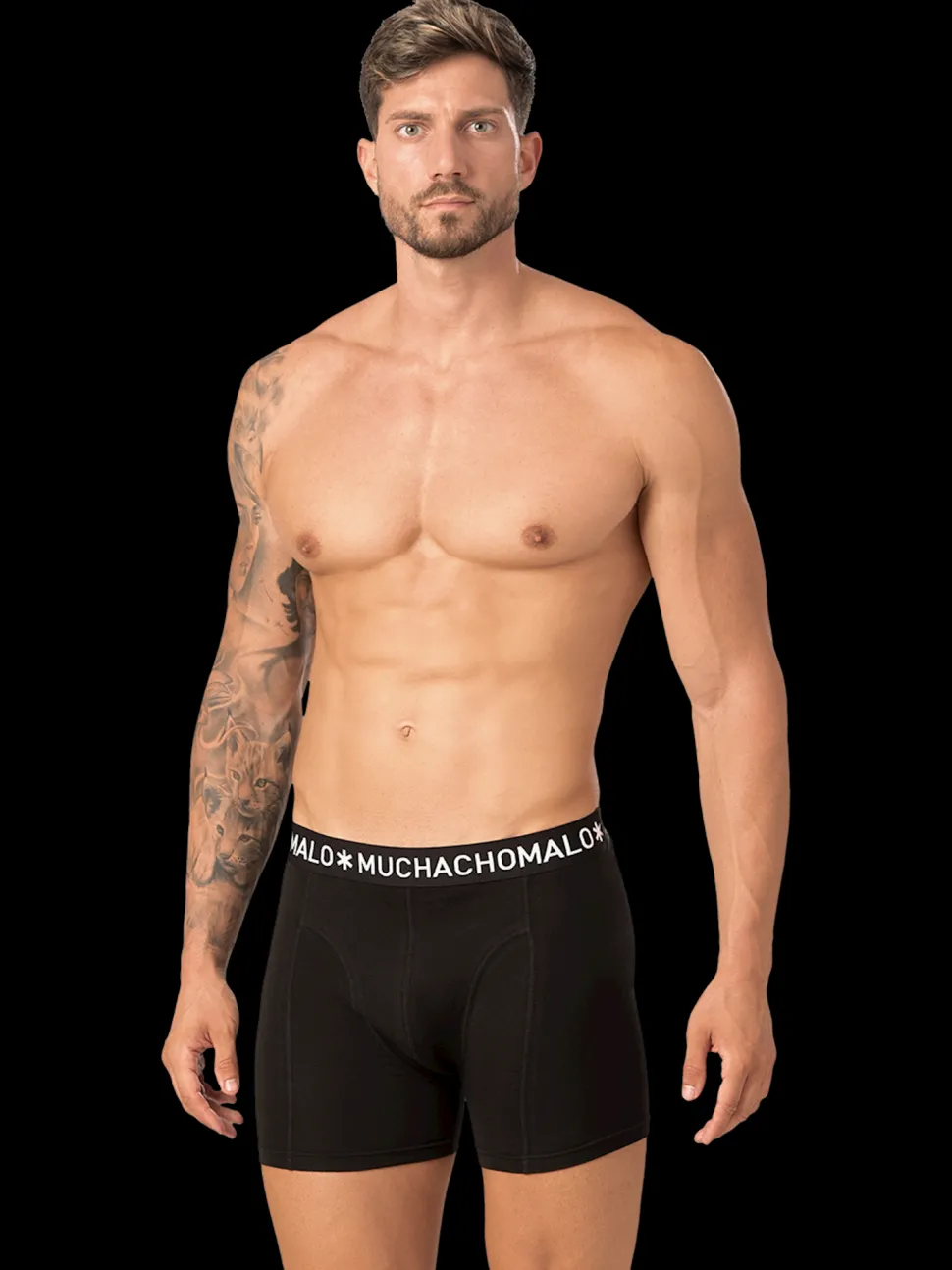 Heren 3-pack Boxershorts Effen