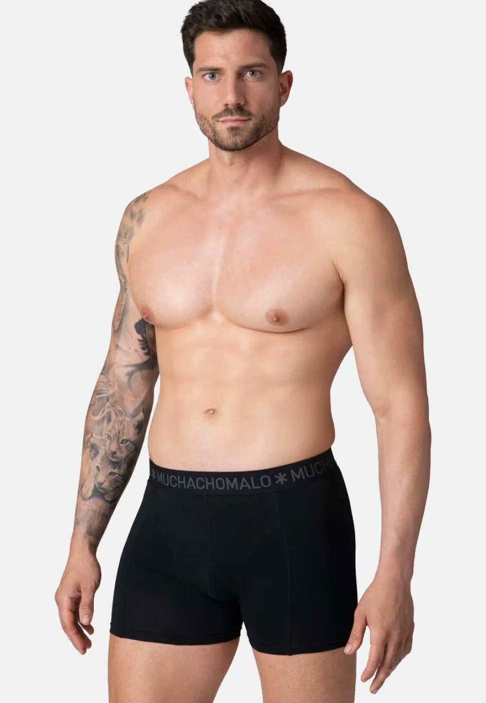 Heren 2-pack Boxershorts Licht Katoen