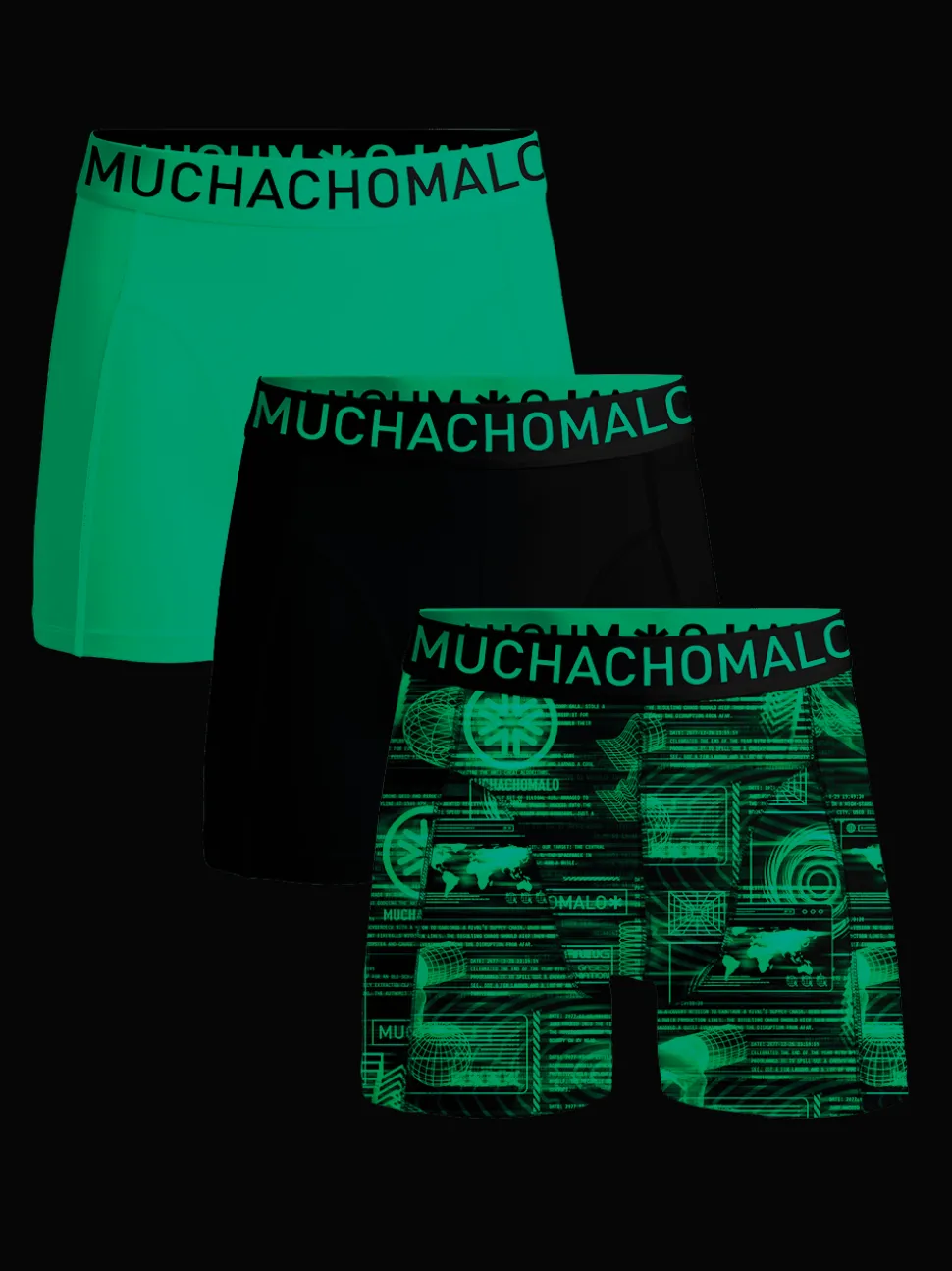 Heren 3-pack Boxershorts Microfiber