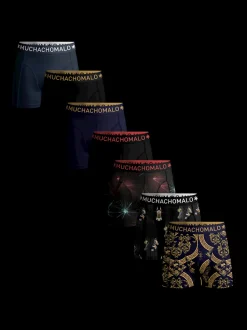 Heren 7-pack Boxershorts Print/Effen