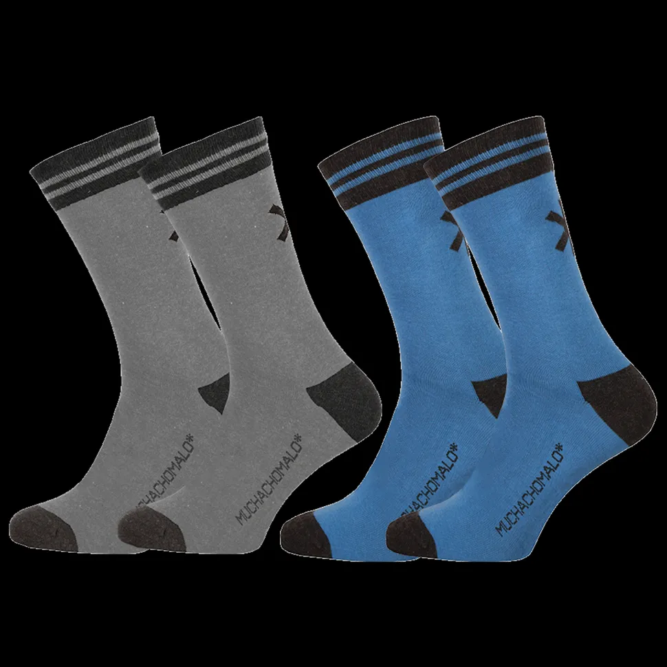 Heren 2-pack Effen Sokken Lang