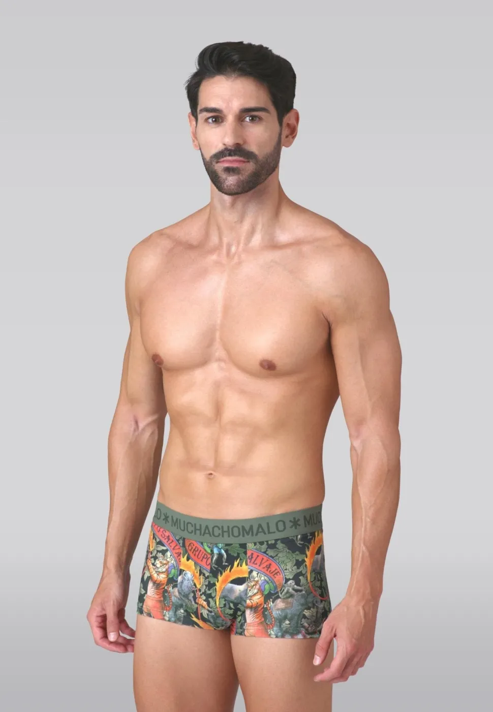 Heren 2-pack Trunks Circus Animals