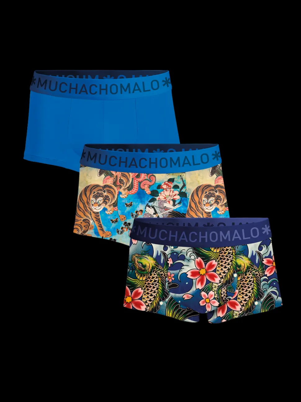Heren 3-pack Trunks Irezumi
