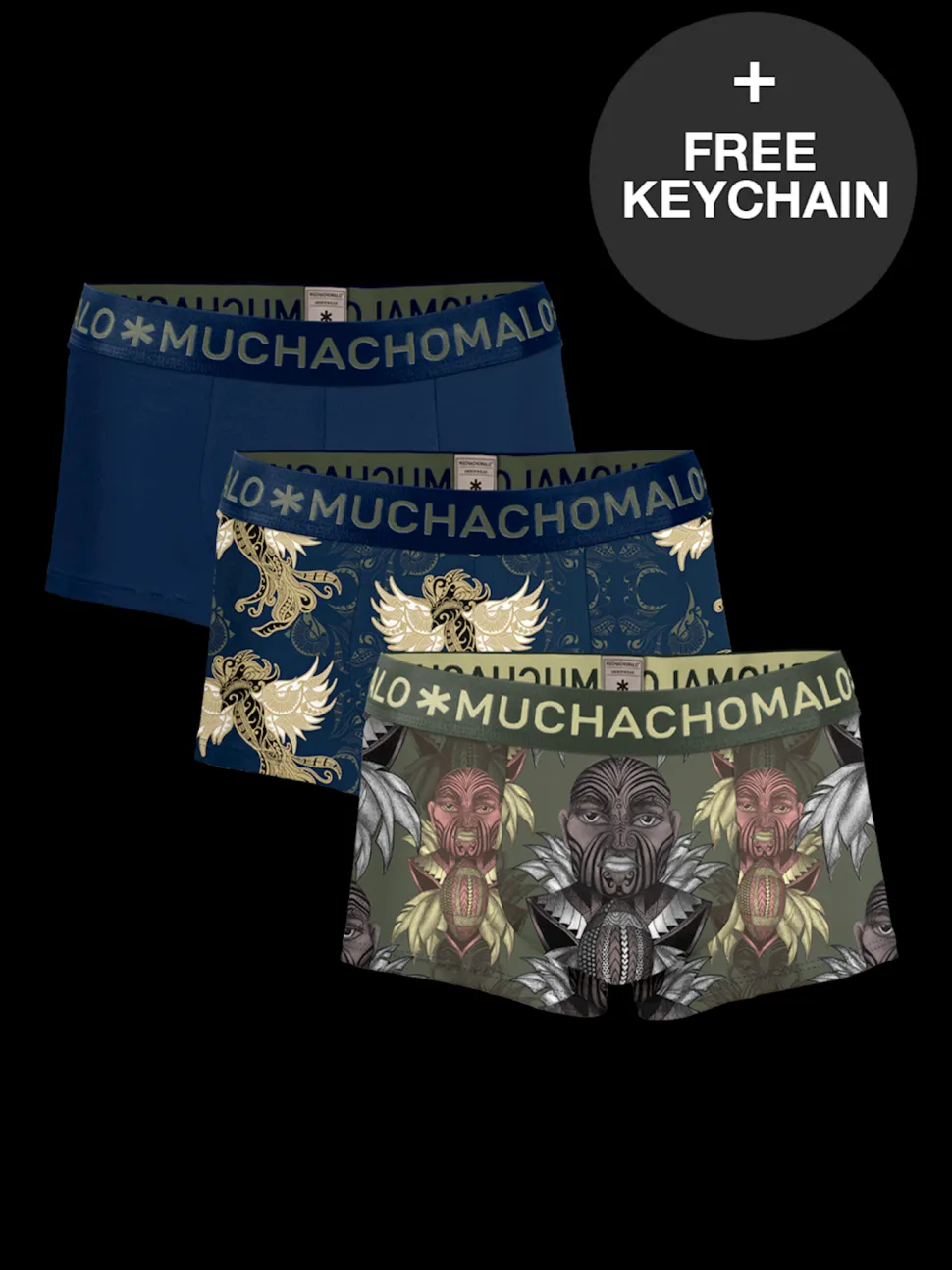 Heren 3-pack Trunks King Maori