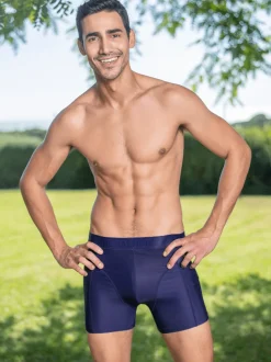 Heren Strakke Zwembroek Blauw