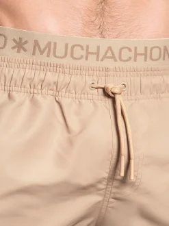 Heren Zwembroek Beige + Gratis Microfiber boxershort