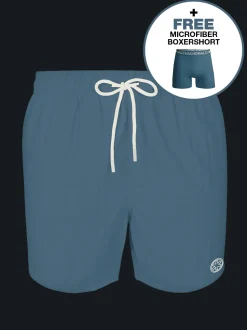 Heren zwembroek blauw