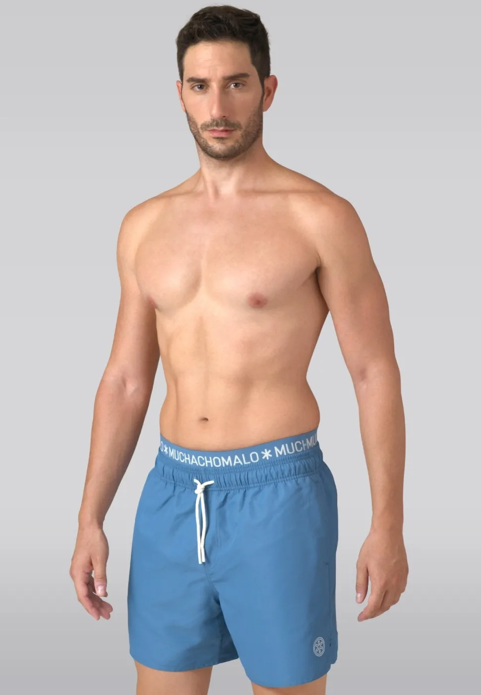 Heren zwembroek blauw