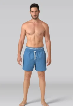 Heren zwembroek blauw