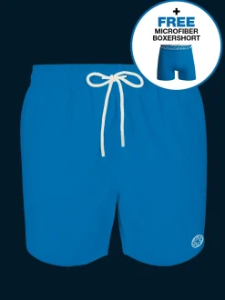 Heren zwembroek blauw