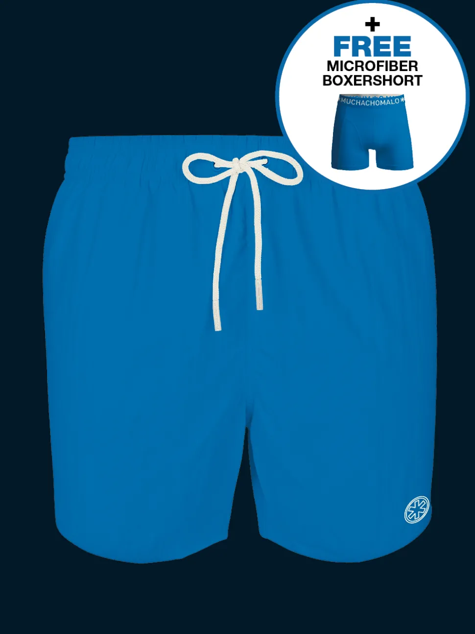 Heren zwembroek blauw