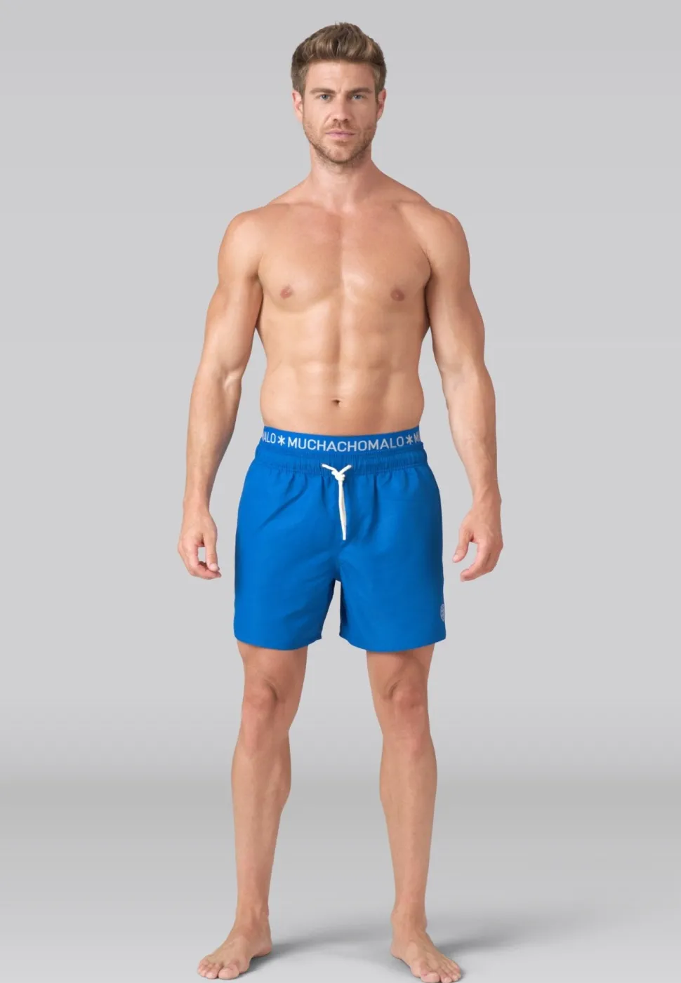 Heren zwembroek blauw