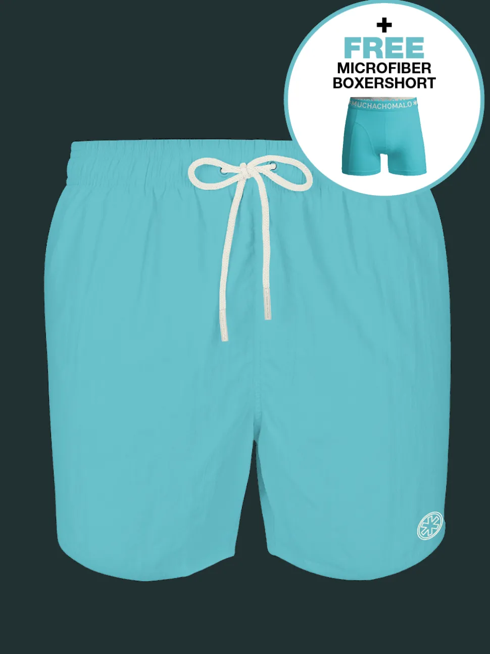 Heren zwembroek blauw