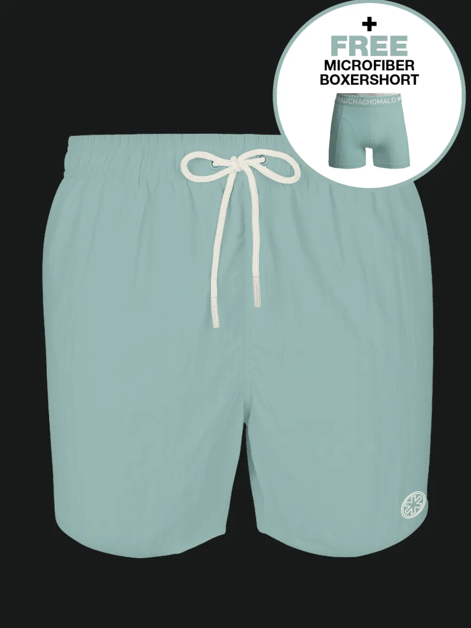 Heren zwembroek blauw