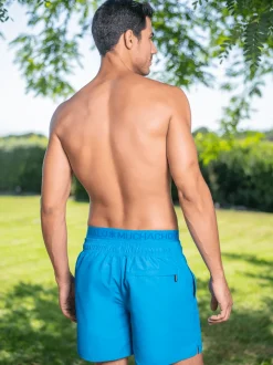 Heren Zwembroek Blauw + Gratis Microfiber boxershort