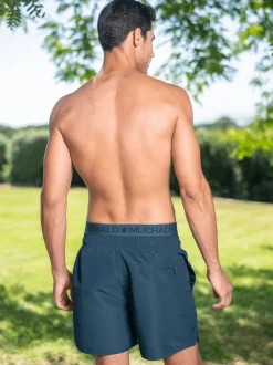 Heren Zwembroek Blauw + Gratis Microfiber boxershort