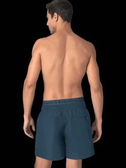 Heren Zwembroek Blauw + Gratis Microfiber boxershort