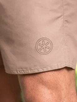 Heren Zwembroek Bruin + Gratis Microfiber boxershort
